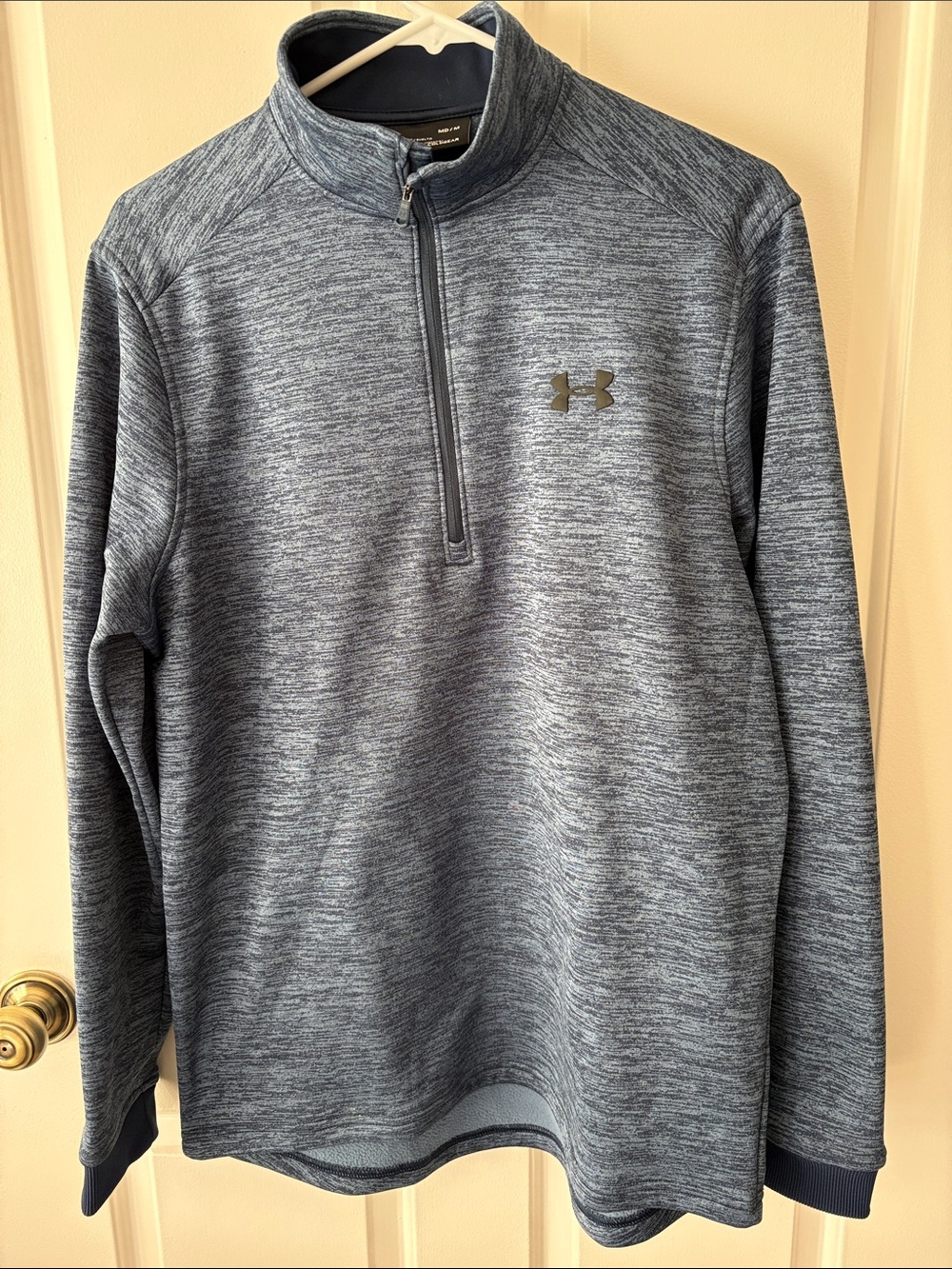 Under Armour Blue Heather 1/4 Zip Performance Pullover